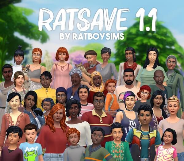 RatSave 1.1 by RATBOYSIMS SaveFile