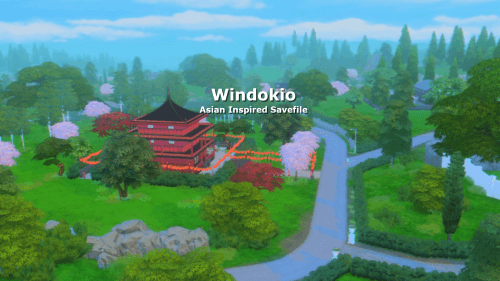 Windokie Asain Inspired Save File sims 4