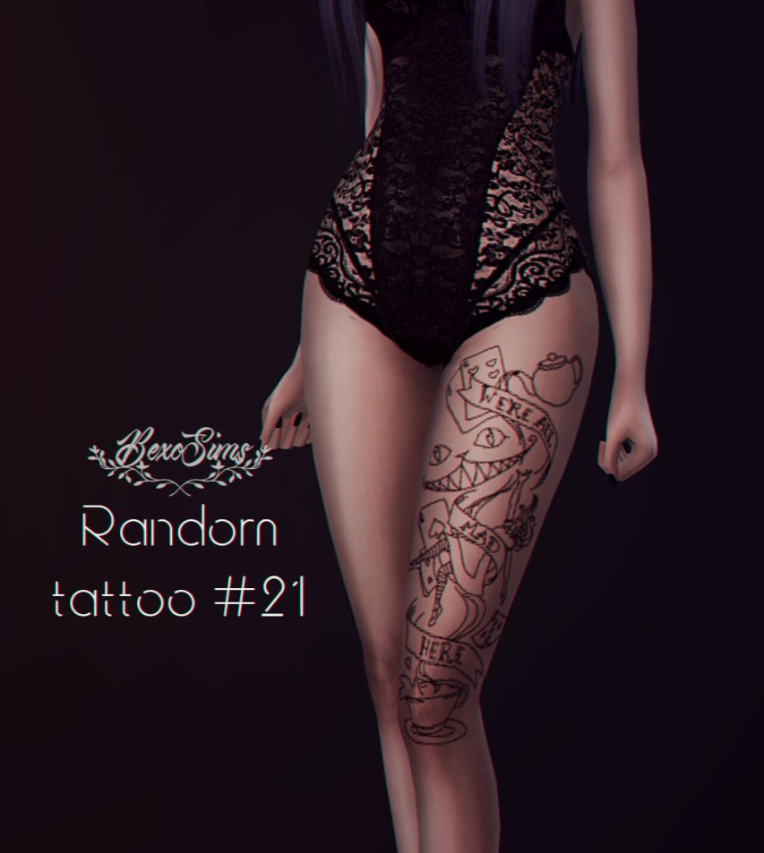 random tattoo 21 by bexosims tattoos