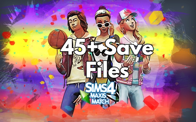 sims 4 saved files maxis match sims 4