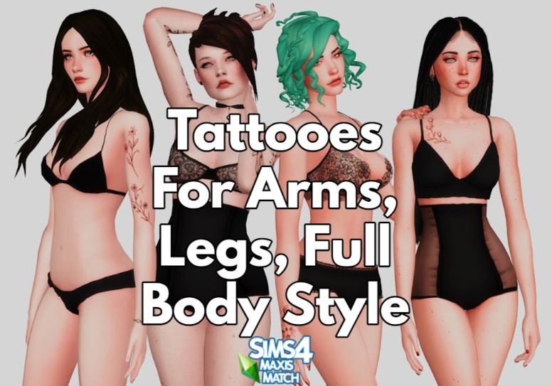 sims 4 tattoos cc maxis match cc