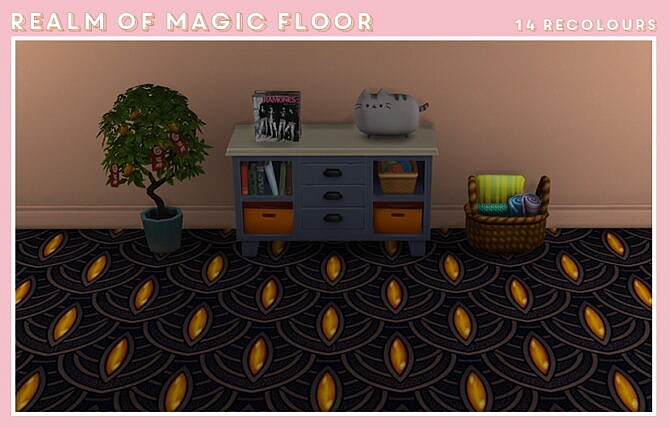 A floor version of Realm Of Magic wall. at Midnightskysims