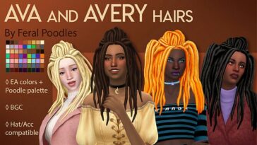 Ava Hair by feralpoodles at TSR