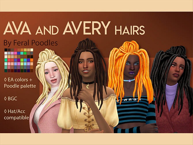 Ava Hair by feralpoodles at TSR