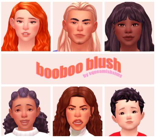 Booboo Blush Sims 4 by Squeamish Sims - Sims 4 Maxis Match