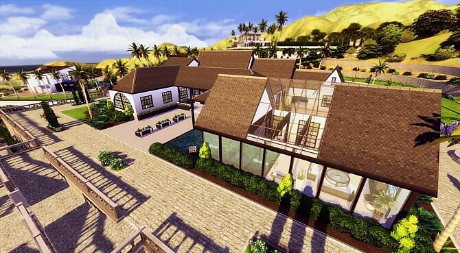 Cali Ranch Mansion by zhepomme at Mod The Sims 4