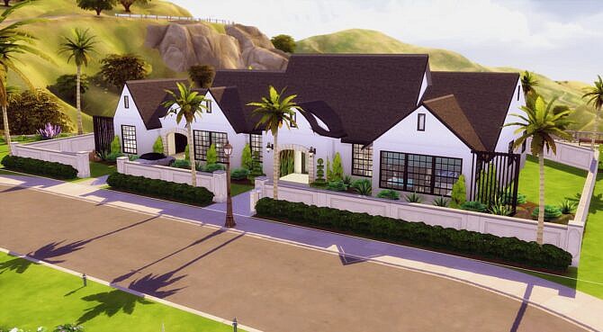 Cali Ranch Mansion by zhepomme at Mod The Sims 4