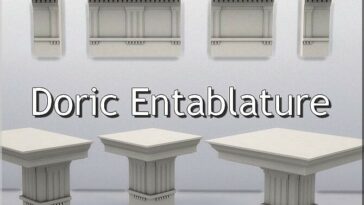 Doric Entablature by TheJim07 at Mod The Sims 4