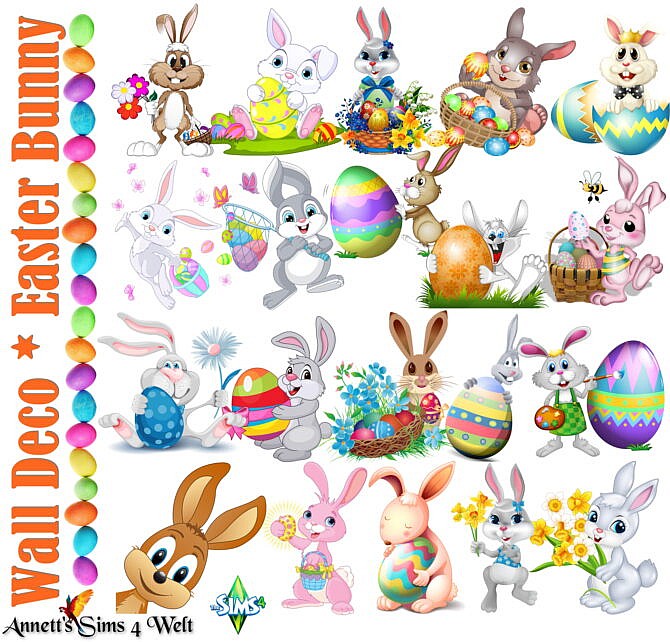 Easter Wall Deco & Rugs at Annett’s Sims 4 Welt