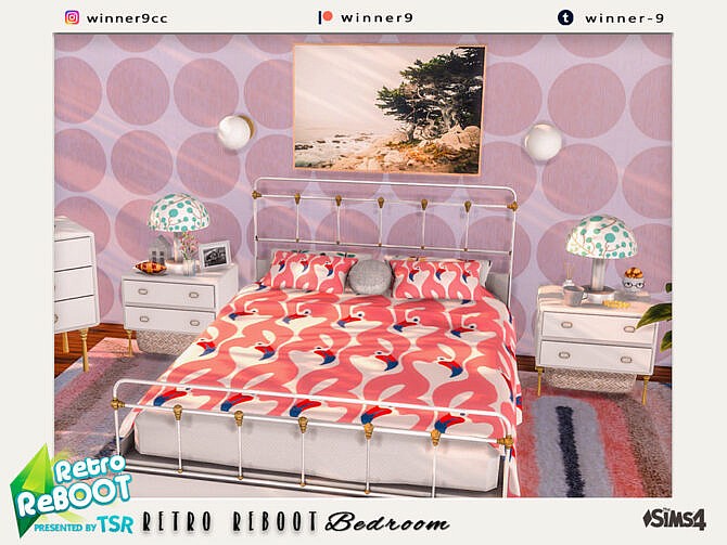 Elegant retro bedroom by Winner9 at TSR