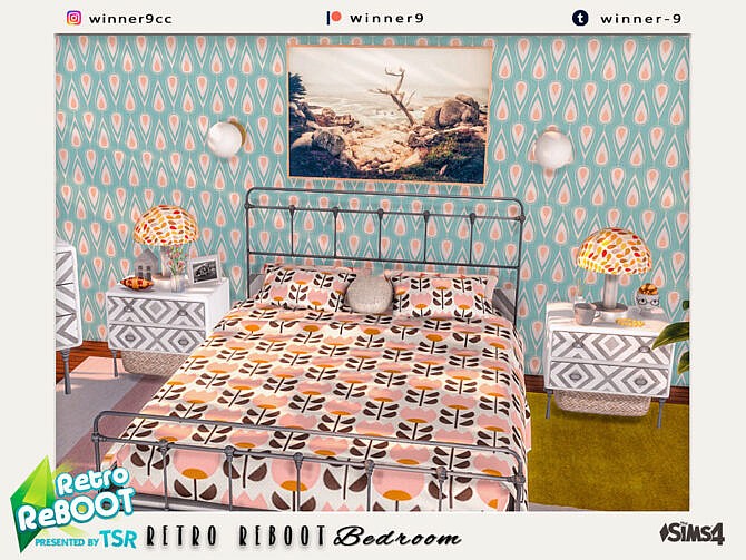 Elegant retro bedroom by Winner9 at TSR