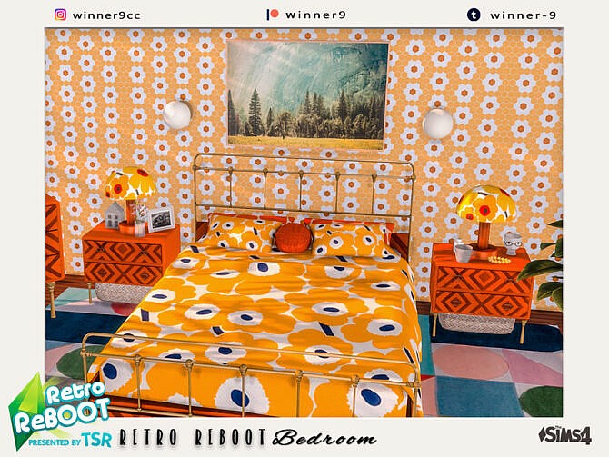 Elegant retro bedroom by Winner9 at TSR