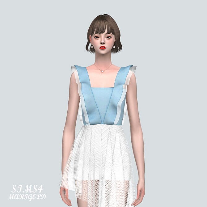 Flare Blouse SL 5 at Marigold