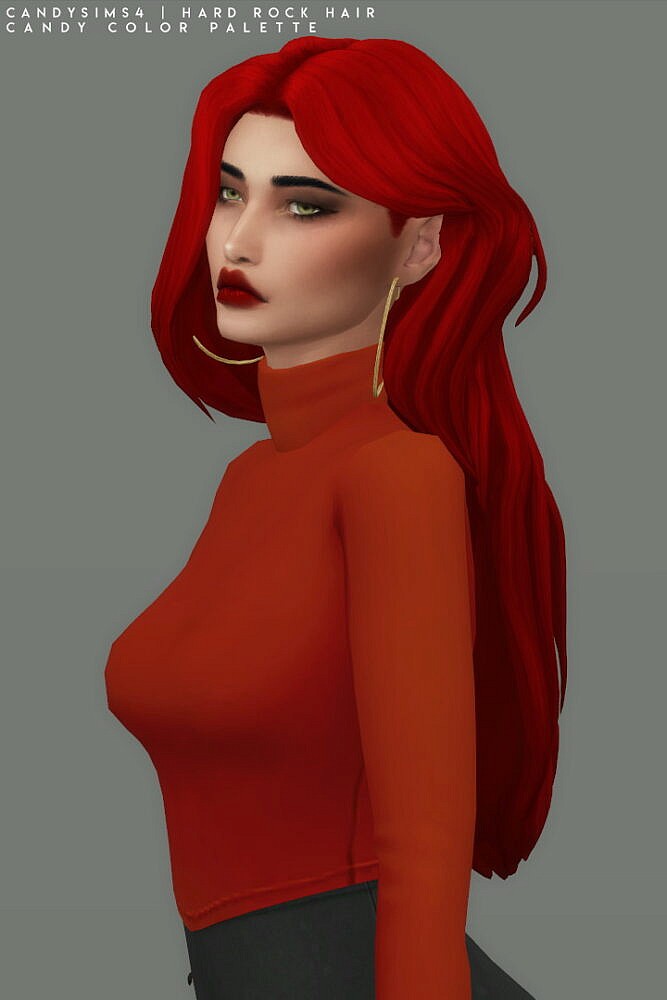 HARD ROCK HAIR at Candy Sims 4