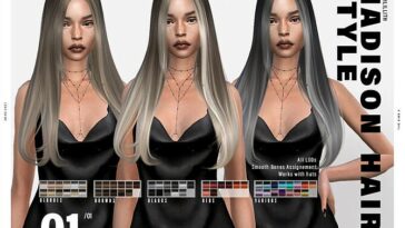 Abigail Hairstyle by Leah Lillith at TSR – Sims 4 CC