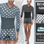 Men’s panties pajamas by Sims House at TSR