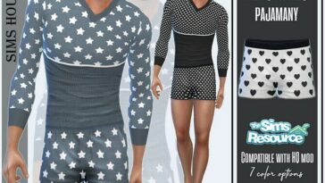 Men’s panties pajamas by Sims House at TSR