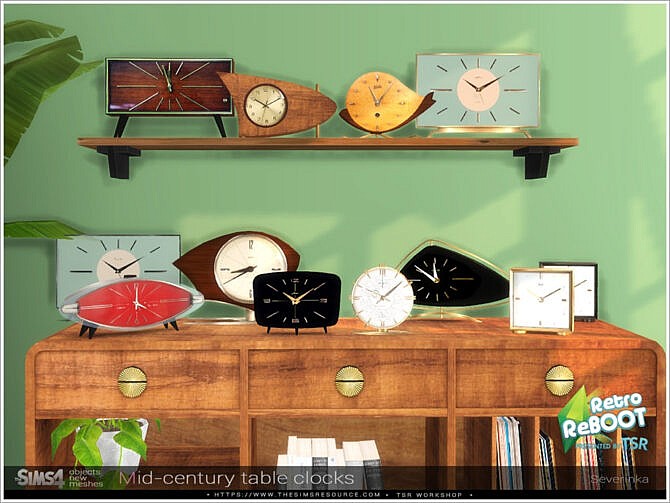 Mid-century table clocks by Severinka at TSR