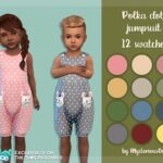 Polka dot jumpsuit by MysteriousOo at TSR