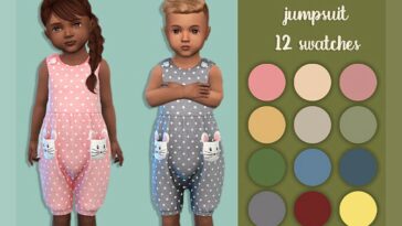 Polka dot jumpsuit by MysteriousOo at TSR