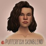 Pufferfish skinblend at Miss Ruby Bird