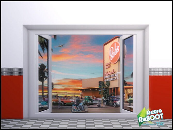 Retro 50’s Diner Mural 2 by seimar8 at TSR