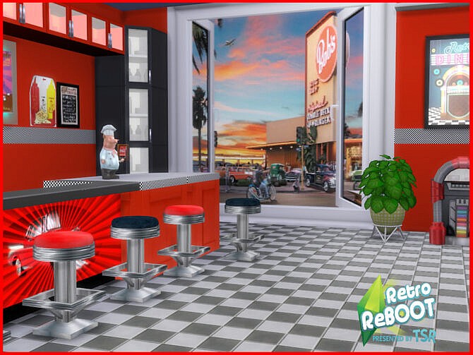 Retro 50’s Diner Mural 2 by seimar8 at TSR