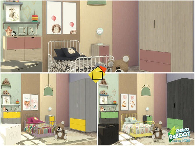 Retro Clark Toddler Bedroom by Onyxium at TSR