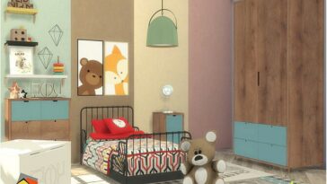 Retro Clark Toddler Bedroom by Onyxium at TSR