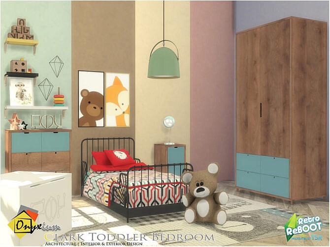 Retro Clark Toddler Bedroom by Onyxium at TSR