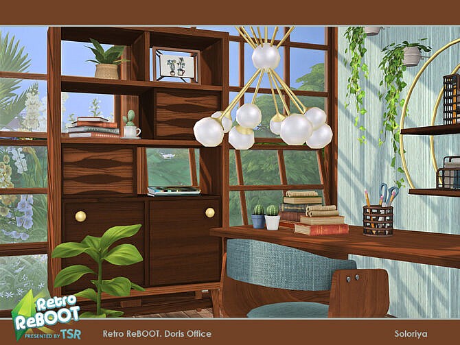 Retro Doris Office by soloriya at TSR