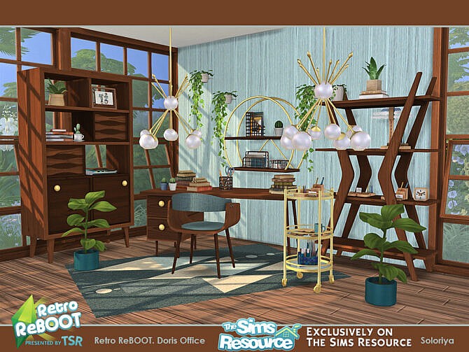 Retro Doris Office by soloriya at TSR