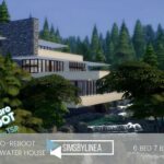 Retro Fallingwater House by SIMSBYLINEA at TSR