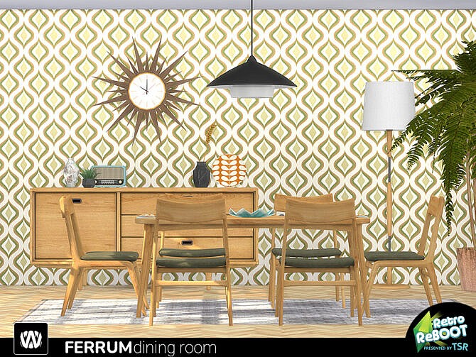 Retro Ferrum Dining Room by wondymoon at TSR