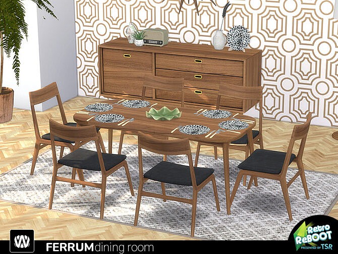 Retro Ferrum Dining Room by wondymoon at TSR