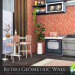 Retro Geometric Wall by Rirann at TSR