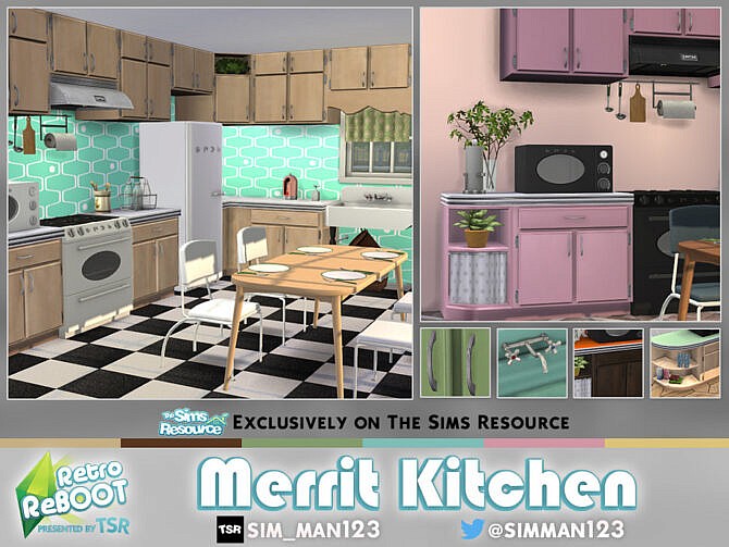 Retro Merrit Kitchen by sim_man123 at TSR