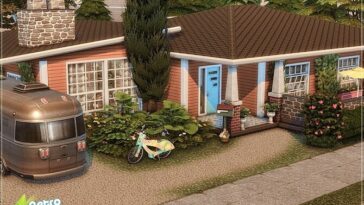 Retro Mid Century Bungalow by MychQQQ at TSR