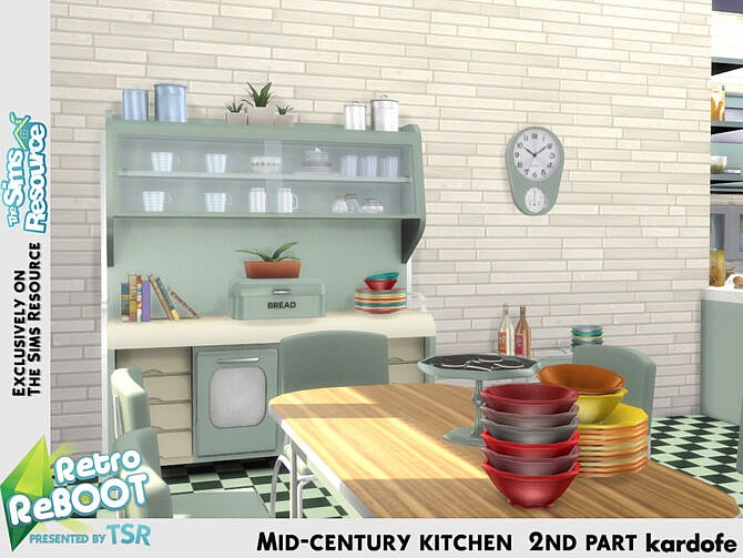 Retro Mid-century kitchen 2nd part by kardofe at TSR