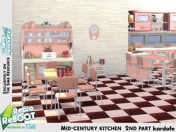 Retro Mid-century kitchen 2nd part by kardofe at TSR