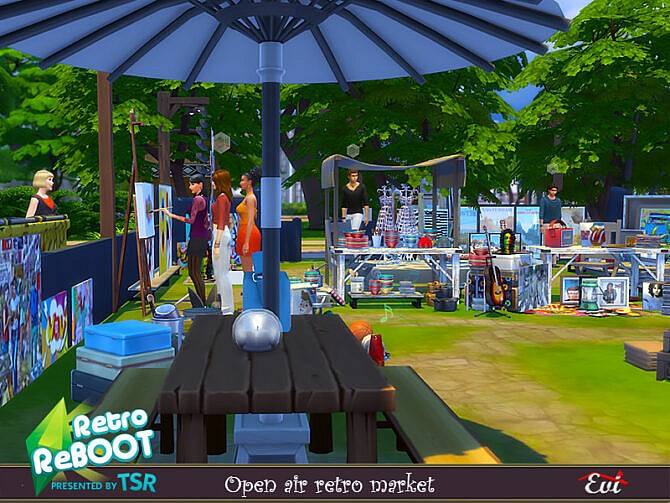 Retro Open Air market by evi at TSR