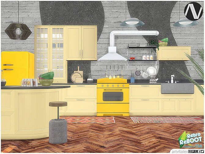 Retro ReBOOT April Kitchen by ArtVitalex at TSR