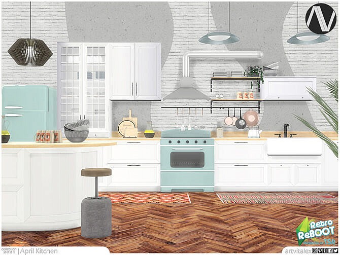 Retro ReBOOT April Kitchen by ArtVitalex at TSR