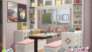 Retro ReBOOT Dining Room by ArwenKaboom at TSR