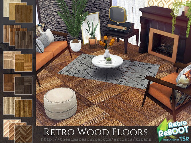 Retro Wood Floors by Rirann at TSR