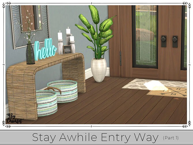 Stay Awhile Entry Way (Part 1) by Chicklet at TSR