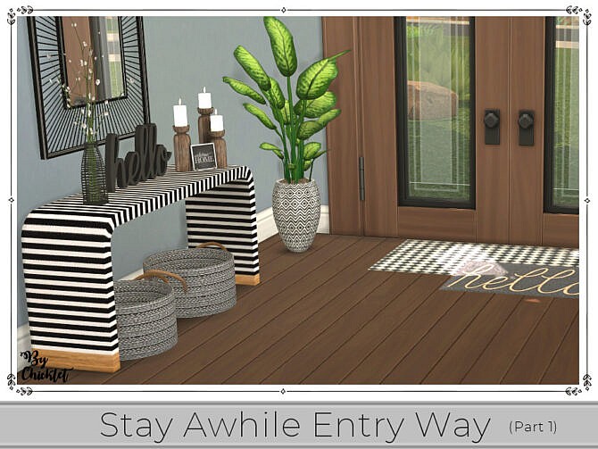 Stay Awhile Entry Way (Part 1) by Chicklet at TSR