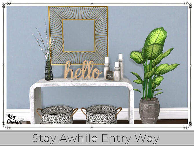 Stay Awhile Entry Way (Part 1) by Chicklet at TSR