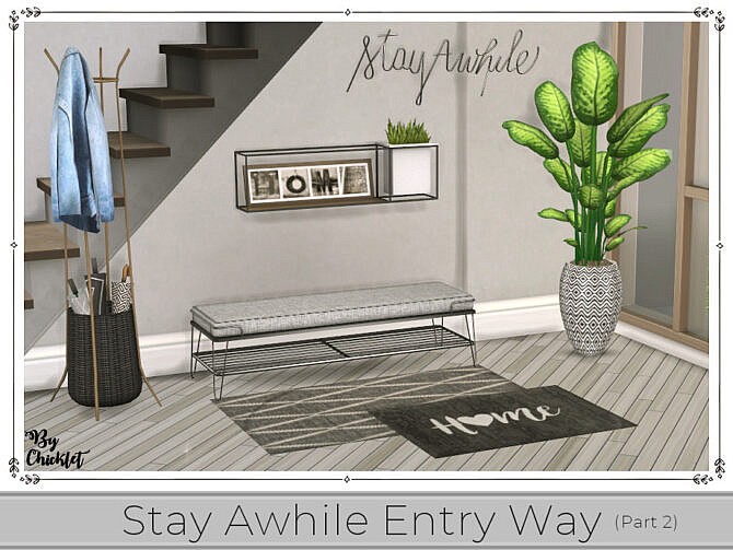 Stay Awhile Entry Way (Part 2) by Chicklet at TSR