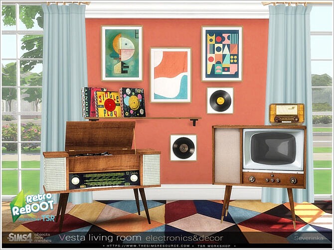 Vesta livingroom electronics / decor by Severinka at TSR